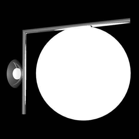 Flos IC Lights Ceiling/Wall 2, Black
