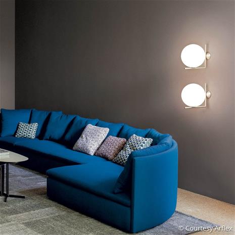 Flos IC Lights C/W2 Katto/Seinävalaisin, Kromi