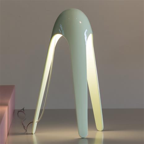 Martinelli Luce Cyborg -LED-pöytävalaisin, vihreä – kuva 3/4