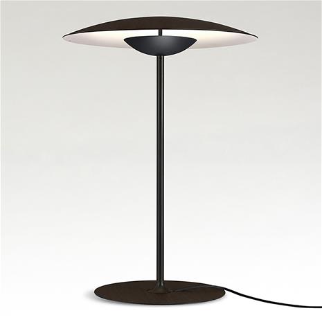 MARSET Ginger S -LED-pöytälamppu Ø32cm wenge/valk.