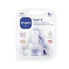 Ainu MAM Teat X 2kpl 6+kk erittäin nopea silikonivellitutti