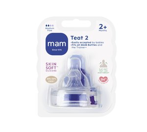 Ainu MAM Teat 2 2+kk 2kpl normaali silikonipullotutti