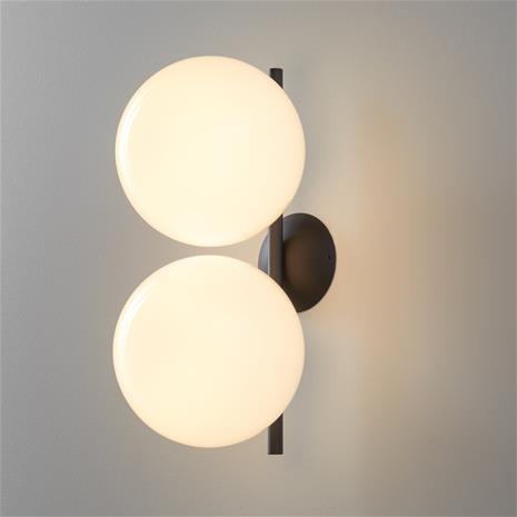 Flos IC Lights C / W1 Ceiling / Wall light Double, Black