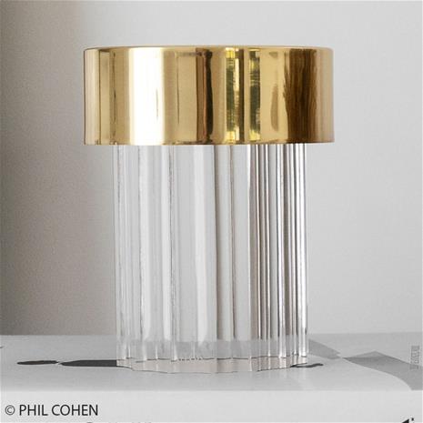 Flos Last Order Fluted Table Lamp, Brass