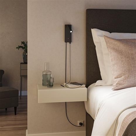 Paulmann Hulda USB-LEDseinäspotti 3-step-dim musta – kuva 4/4