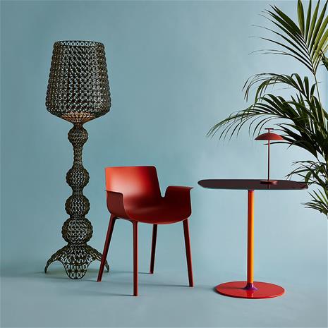 Kartell Design-lattiavalo Kabuki ledeillä, musta