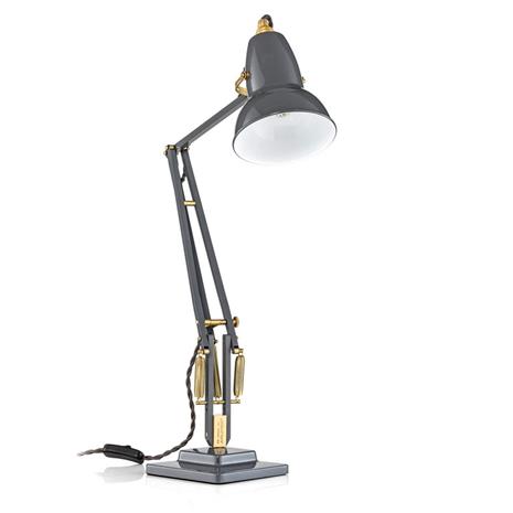 Anglepoise Original 1227 Brass -pöytävalo, harmaa
