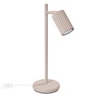 Sollux Lighting Karbon-pöytävalaisin, taupen värinen