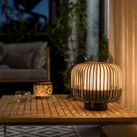Forestier Bamboo Light S -pöytälamppu 24 cm musta