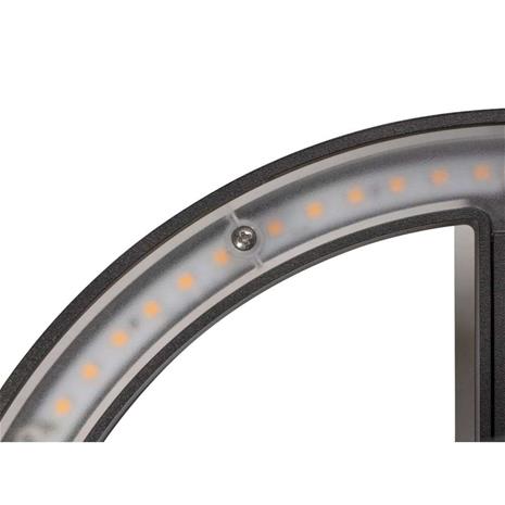 SLV - Q-Ring Seinävalaisin w/Sensor 3000K IP54 Black SLV