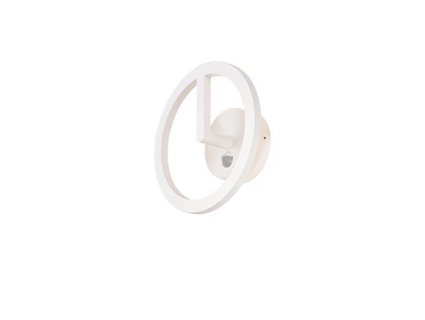 SLV - Q-Ring Seinävalaisin w/Sensor IP54 White SLV