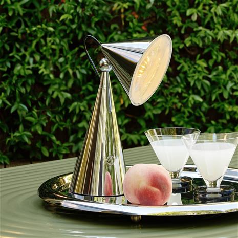 Tom Dixon - Pose Portable Pöytävalaisin Silver