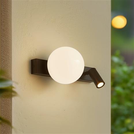 Lindby LED-ulkoseinävalaisin Larcie, 2-valo, anturi