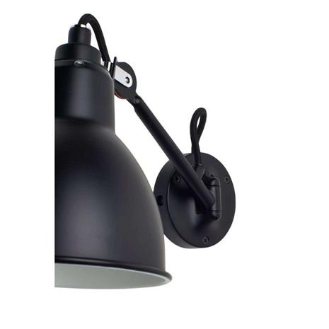 DCW - 104 Seinävalaisin Musta/Messinki Lampe Gras