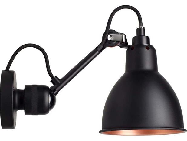 DCW - 304 Seinävalaisin Musta/Musta/Kupari Lampe Gras