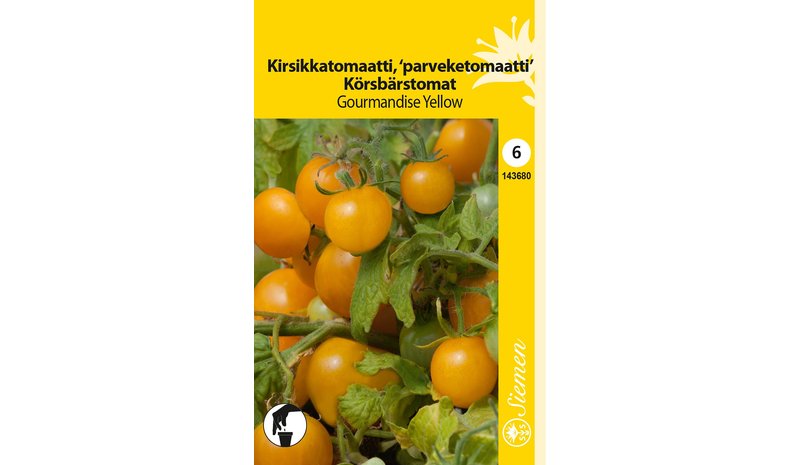 Kirsikkatomaatti gourmandise yellow siemen