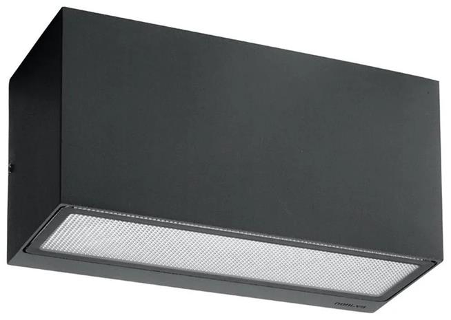 Norlys Asker 1514 Seinävalaisin E27, alas, 46 W, IP54 Grafiitinharmaa