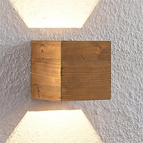 Lindby Benicio -LED-seinävalo, kulmikas, 11 cm