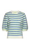 Stella Nova Knitted Wave Stripe Short Sleeved S - Blue - S