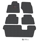 Lattiamatot QuiltyMats Opel Zafira Life 2019–2024 (1., 2. ja 3. rivi) (4 kpl), musta-harmaa /13-MAX5