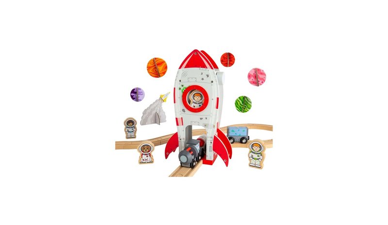 Bigjigs Wooden Rails - Rocket – kuva 1/1
