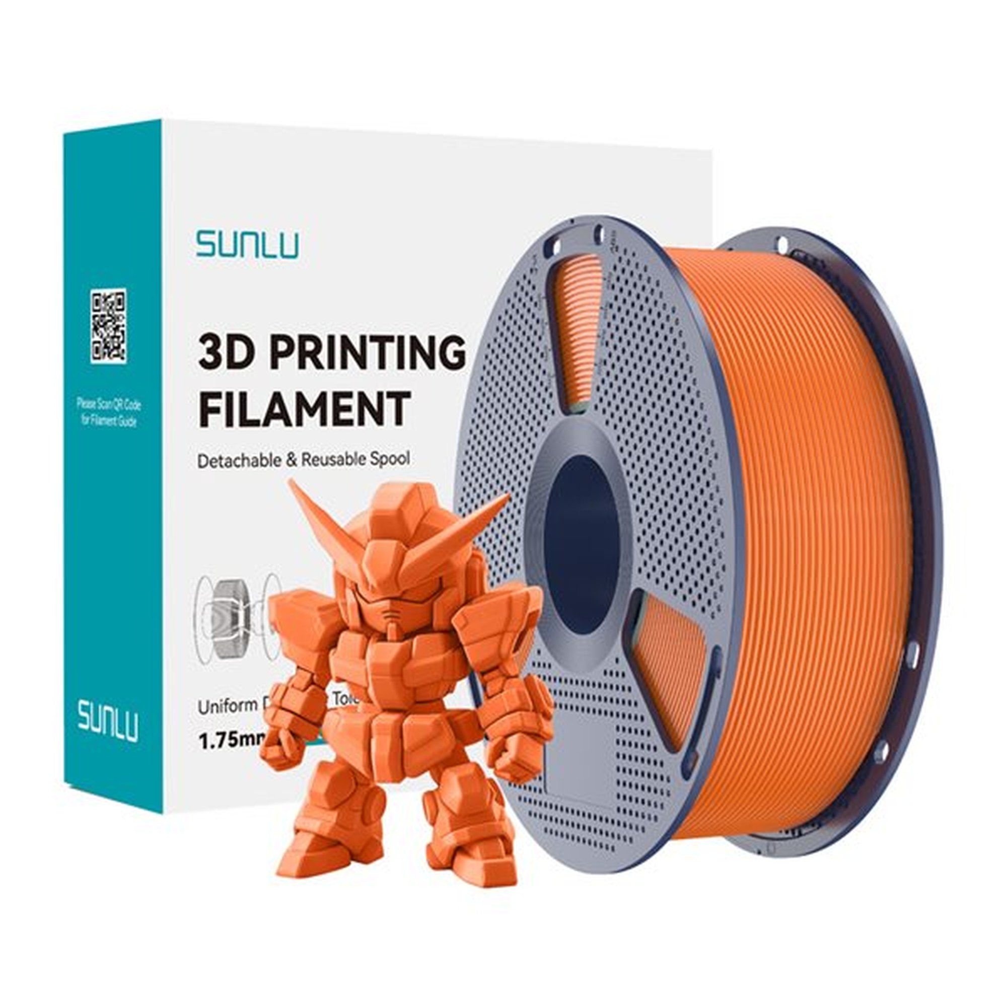 Sunlu PLA+ 2.0 Filament - Sunny Orange