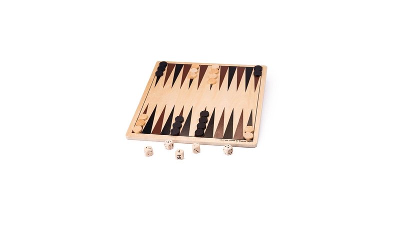 Bigjigs Backgammon Wooden Board Game – kuva 1/1