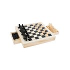 Small Foot - Game Box 3in1 Chess Checkers Mill Game