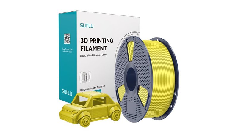 Sunlu PETG filamentti (keltainen) – kuva 1/5