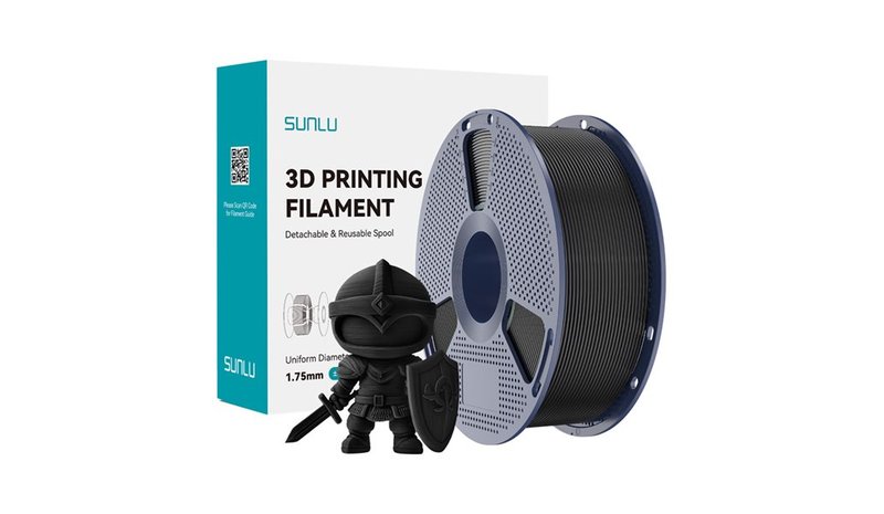 Sunlu PLA+ filamentti (musta) – kuva 1/4