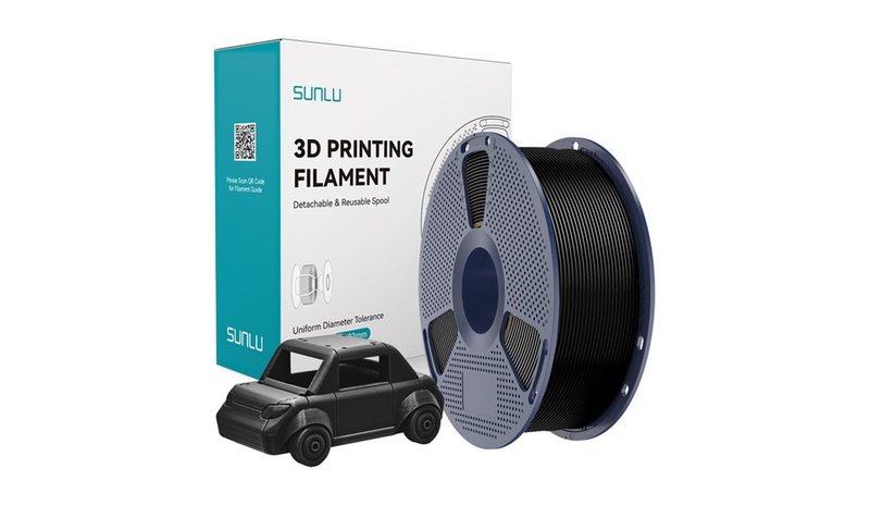Sunlu PETG filamentti (musta) – kuva 1/4
