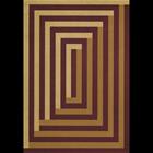 Layered Teklan Labyrinth matto 300x400 Cm Hiekanvärinen / Mulberry - Kuviolliset matot Villa Sand - TKLAMB300400
