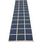 Pappelina Criss Muovimatto Dark Blue / Cream 70x300 Cm - Kuviolliset matot Pvc Kerma - CR3G730