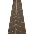Pappelina Leif Muovimatto Dark Brown / Cream 70x360 Cm - Kuviolliset matot Pvc Kerma - LE6F736
