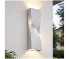 Telefunken 312704TF-LED-ulkoseinävalaisin 2xLED/5,5W/230V IP44 hopea