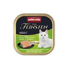 Animonda Vom Feinsten Adult Gourmet Centre with Turkey, Chicken Breast & Herbs, Kissan märkäruoka, Viljaton, 100 g