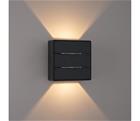 Brilagi - LED-ulkoseinävalaisin DOUBLERAY LINE LED/6W/230V musta IP54