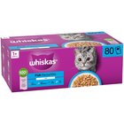 Whiskas Fish Favourites in Jelly, Kissan märkäruoka, Adult, 80 x 85 g