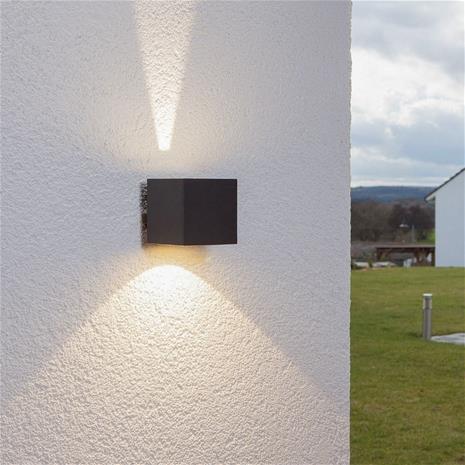 Jarno LED-ulkoseinävalaisin, grafiitti