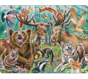 Larsen Puzzles Iloinen metsä-selfie
