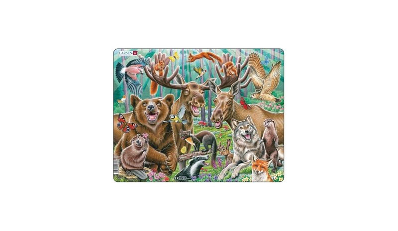 Larsen Puzzles Iloinen metsä-selfie