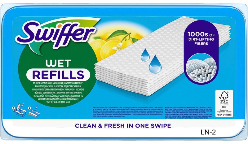 Swiffer Wet Sitruuna 24kpl pölyliina lattialle