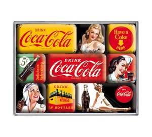 Nostalgic-Art Coca-Cola in bottles Magneettisetti
