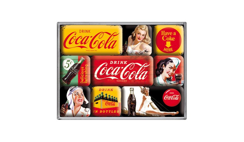 Nostalgic-Art Coca-Cola in bottles Magneettisetti
