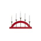 Markslöjd 705833 - Joulu kynttilänjalka BRIDGE 5xE10/3W/230V punainen, Jouluvalot
