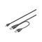 Pro USB 2.0 Dual Teho A/Mini-B - 0.60m – kuva 1