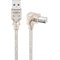 Pro USB 2.0 Hi-Speed cable 90° transparent – kuva 1