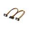 Pro SATA Teho Cable x2 - 90° - 0.20m – kuva 1