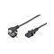Pro Power cable C13 1x90° - Musta - 1.5 m – kuva 1