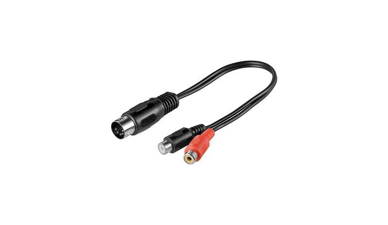 Pro DIN 5 pins m - 2xRCA F - 0.2m – kuva 1/3